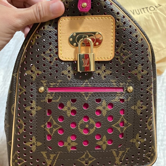 💯 Auth Louis Vuitton Perforated Speedy/pochette - Picture 5 of 13